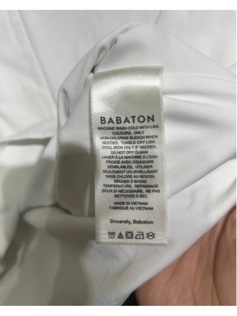 Babaton Aritzia Contour V Neck Long Sleeve Cropped Deep Plunge Neckline small - Picture 3 of 5